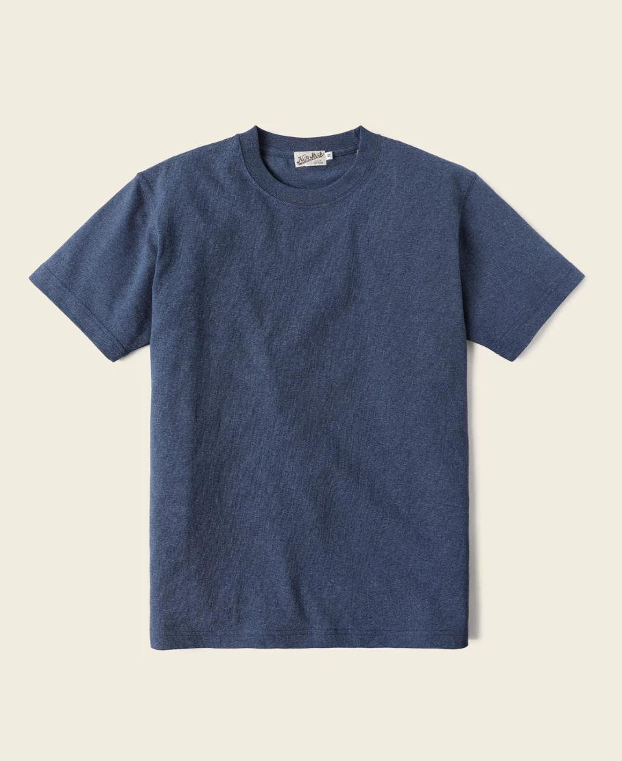 Bronson Men's 9 Oz Denim Blue US Cotton Tubular T-Shirt