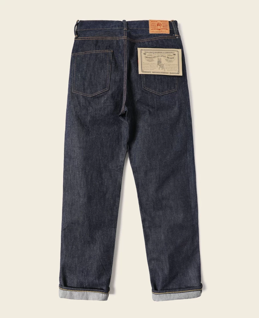 Bronson Men's 1947 Selvedge Denim Jeans in Indigo - Lot 47801Xx