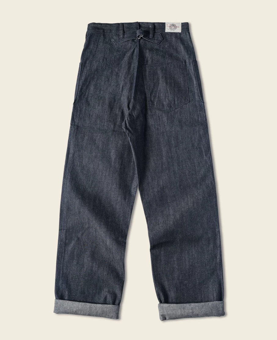 Bronson Men's 1917 US Navy First Denim Pants in Indigo - Vintage Military Style Jeans