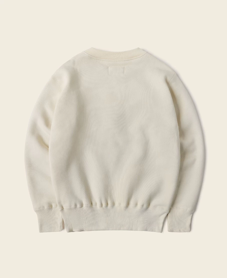 Bronson Men's Apricot Heavyweight Fleece Racing Half-Zip Sweatshirt