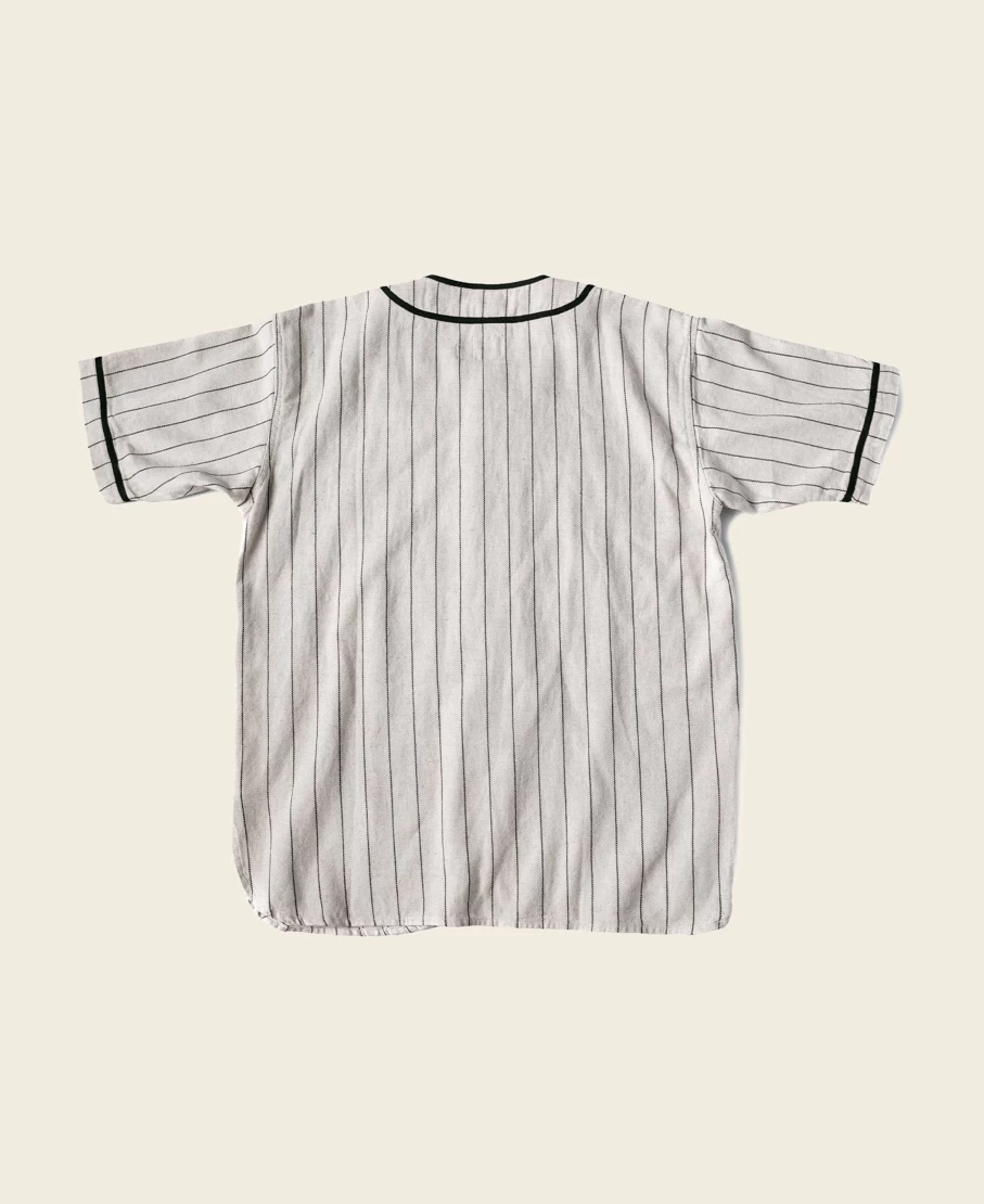 Bronson Men's White Vintage WWII Military Baseball Shirt - Aiea NH Style
