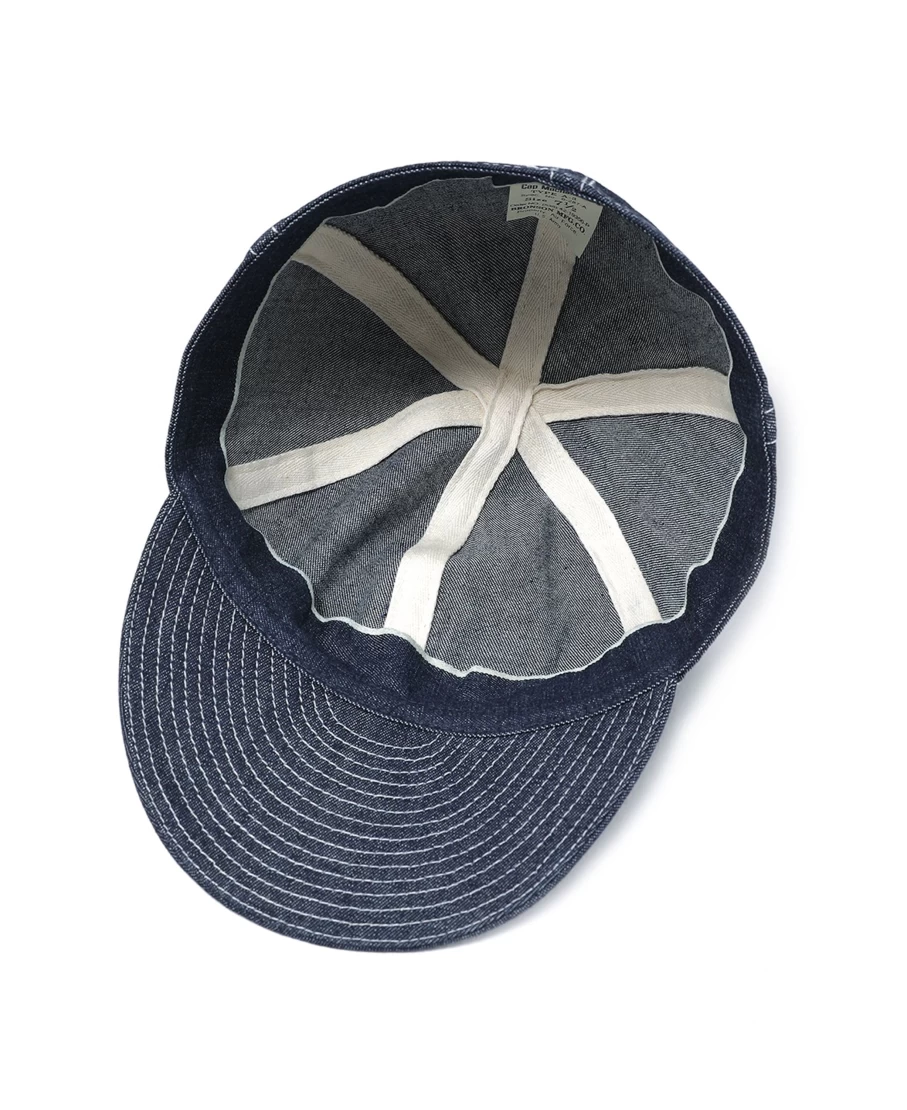 Bronson Men's Indigo WWII USAF Type A-3 Cap - Vintage Military Style