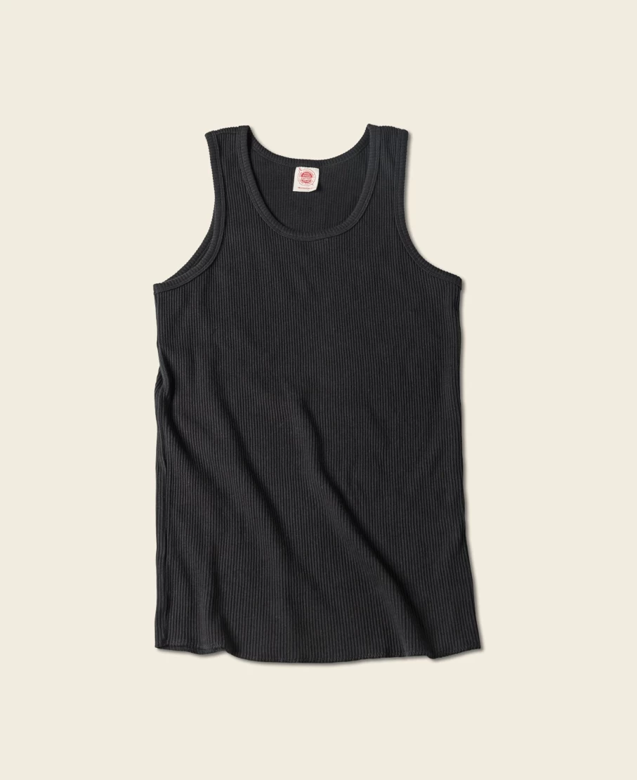 Bronson Men's Black Cotton Tank Top - 10.5 Oz Comfort Fit Sleeveless Shirt