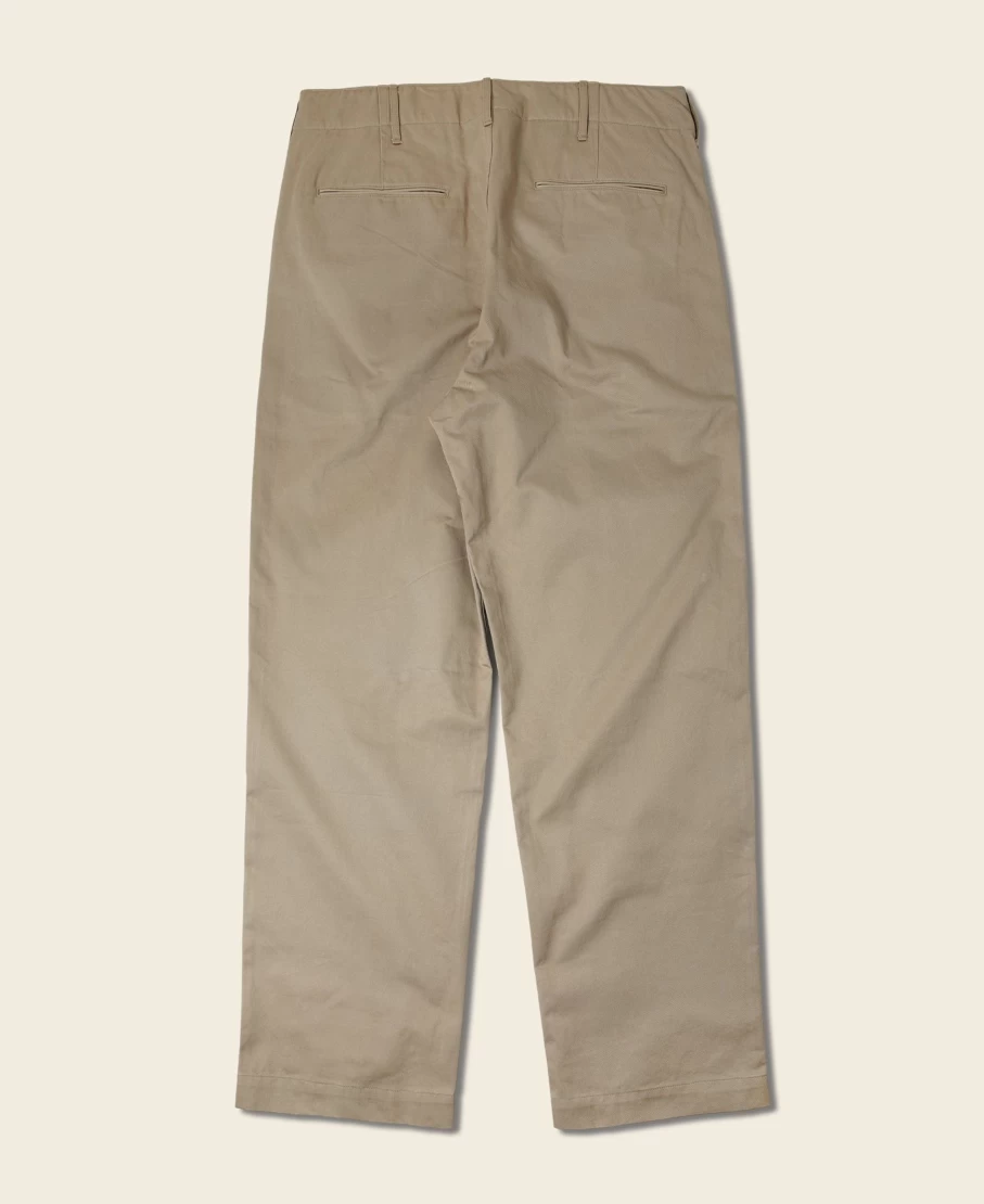 Bronson Men's Khaki 1942 US Army Chino Trousers - Vintage Military Style Pants